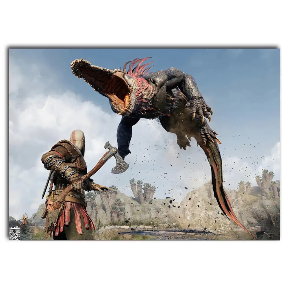 متال پوستر بازی God Of War کد G018