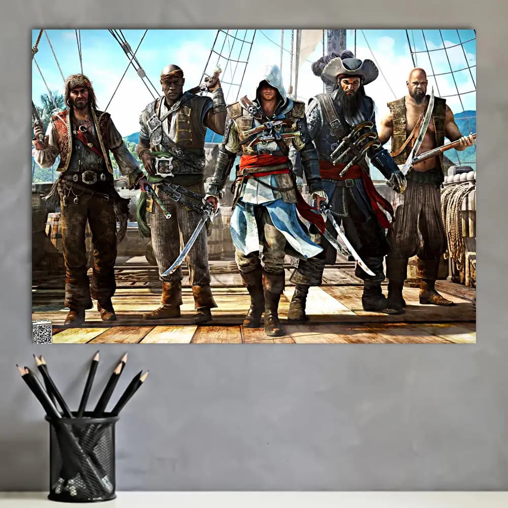 متال پوستر بازی Assassins Creed کد G016 — تصویر ۴