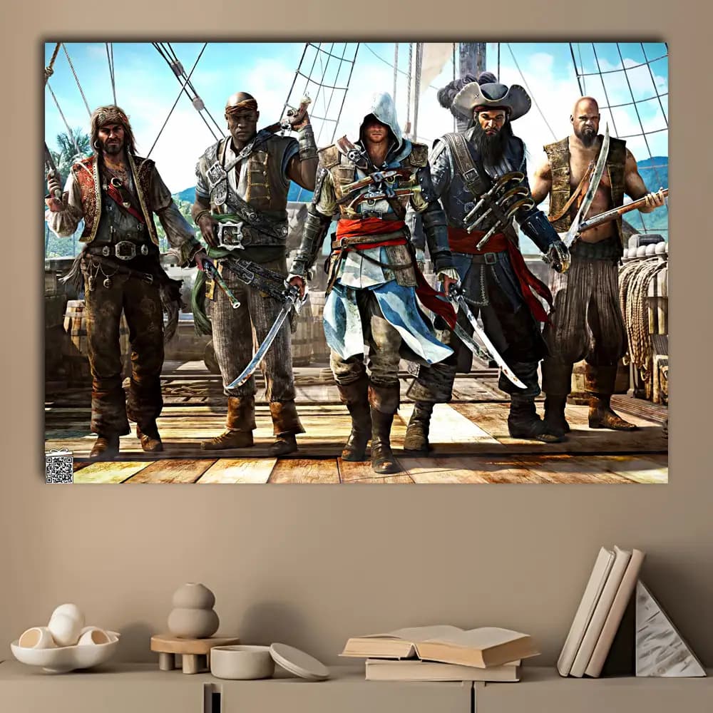 متال پوستر بازی Assassins Creed کد G016 — تصویر ۳