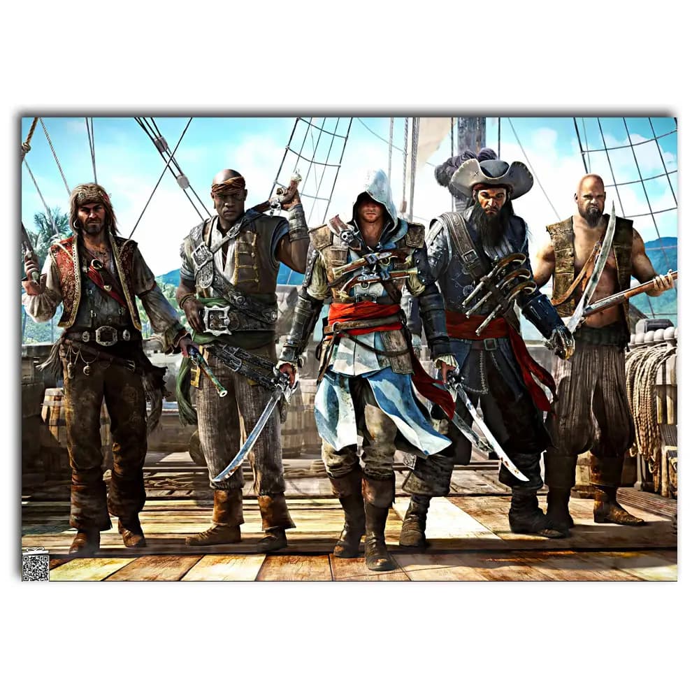 متال پوستر بازی Assassins Creed کد G016 — تصویر ۲