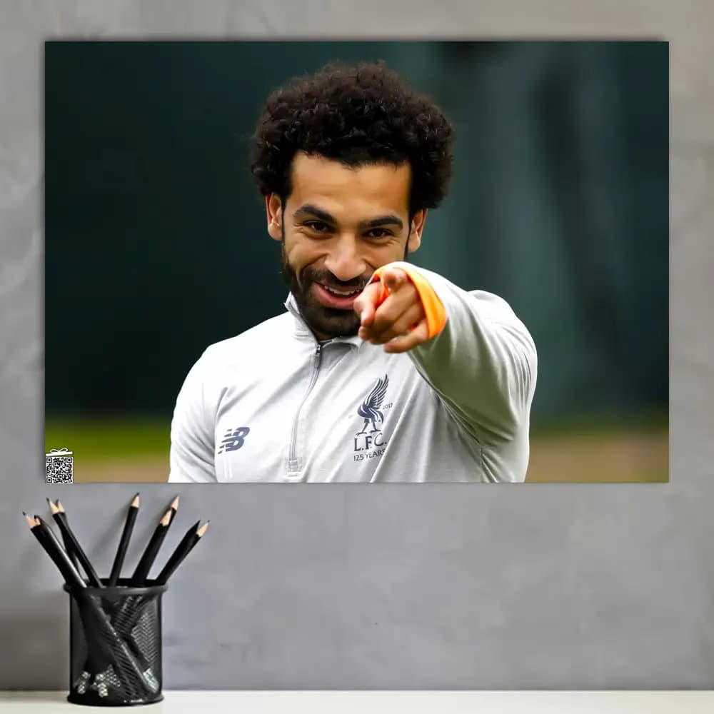 متال پوستر فوتبال Mohamed Salah کد F012 — تصویر ۴