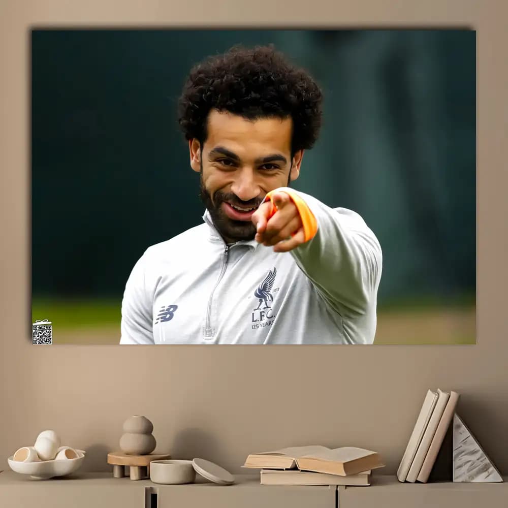 متال پوستر فوتبال Mohamed Salah کد F012 — تصویر ۳