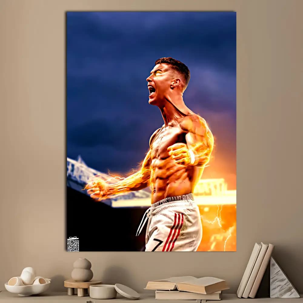 متال پوستر فوتبال CR7 کد F009 — تصویر ۴