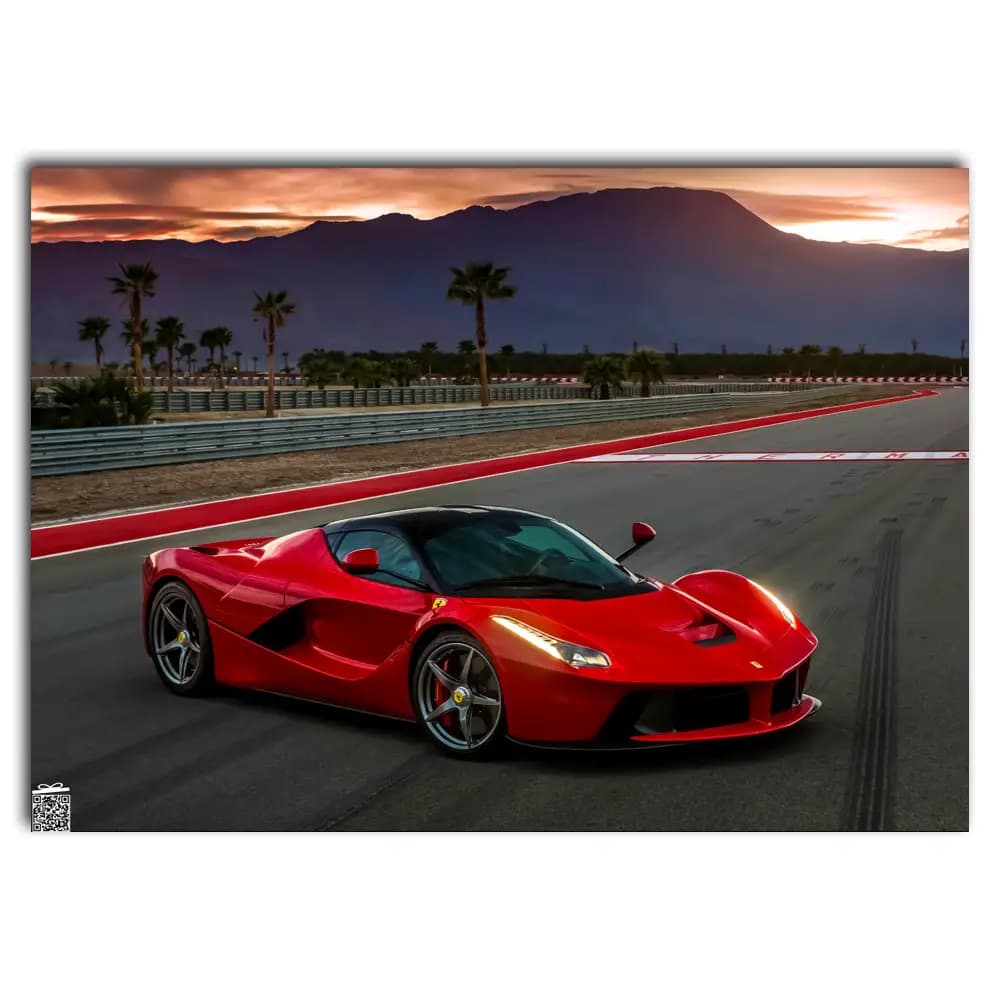 متال پوستر ماشین Ferrari کد C025 — تصویر ۲