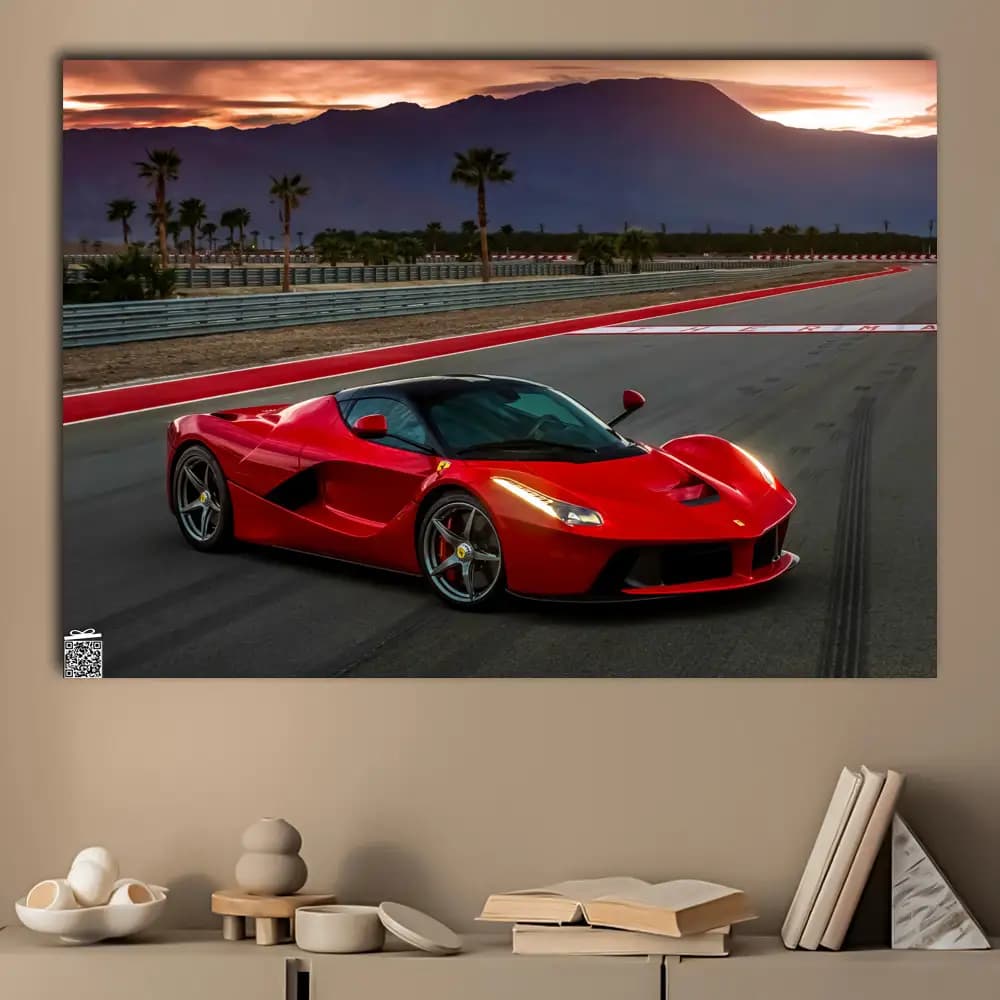 متال پوستر ماشین Ferrari کد C025 — تصویر ۳