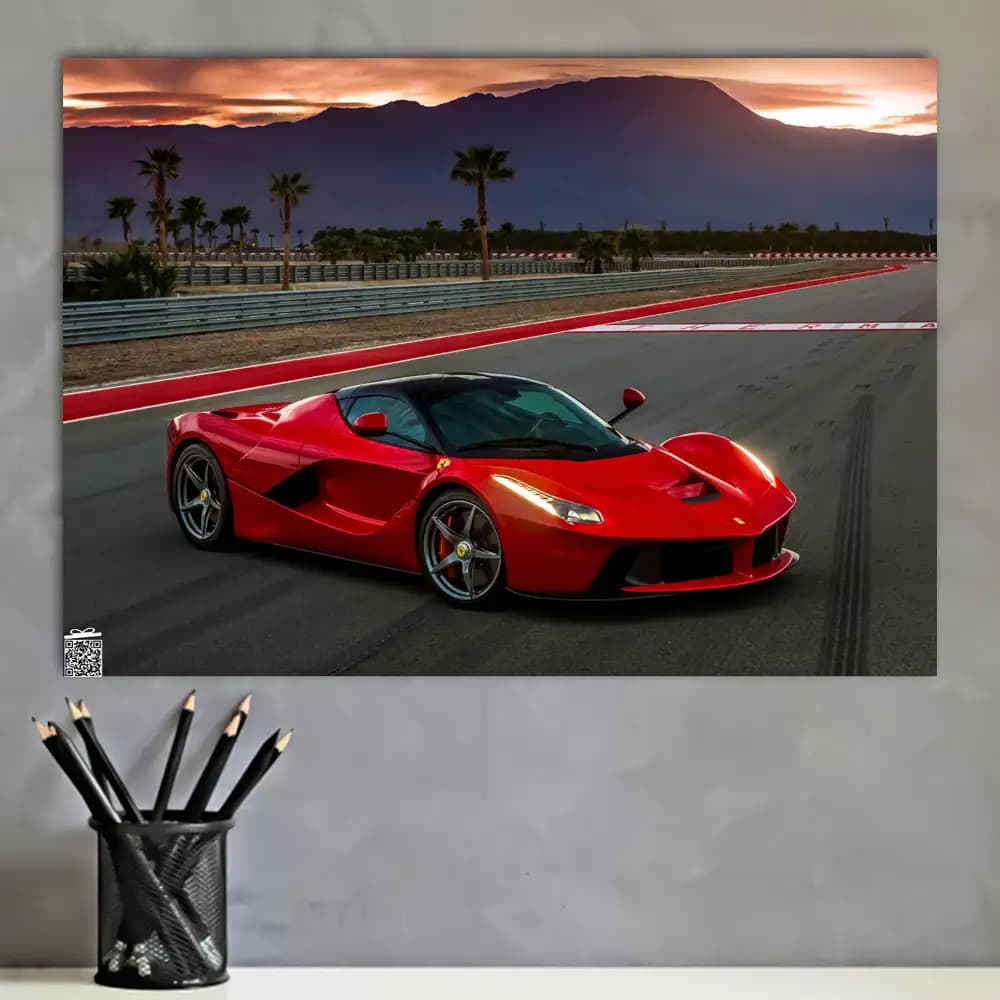 متال پوستر ماشین Ferrari کد C025 — تصویر ۴