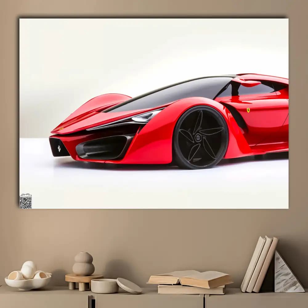 متال پوستر ماشین Ferrari کد C024 — تصویر ۳