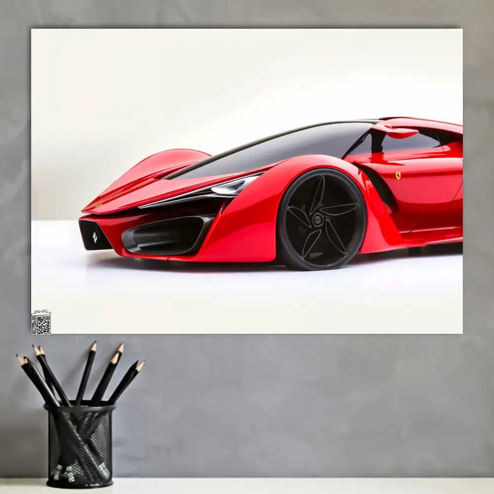 متال پوستر ماشین Ferrari کد C024 — تصویر ۴