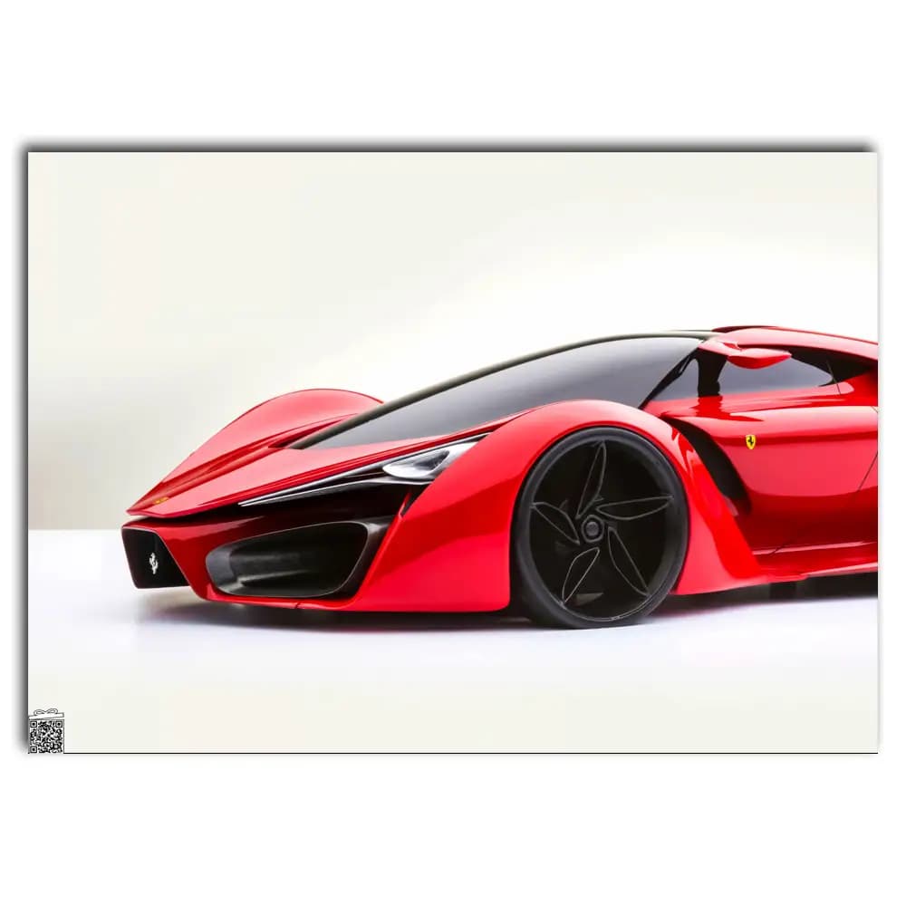 متال پوستر ماشین Ferrari کد C024