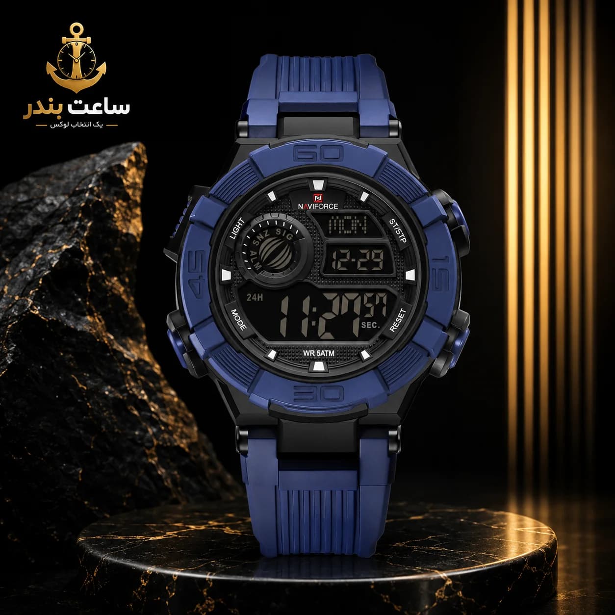 ساعت مردانه اورجینال نیوی فورس NAVIFORCE NF7131 BBE