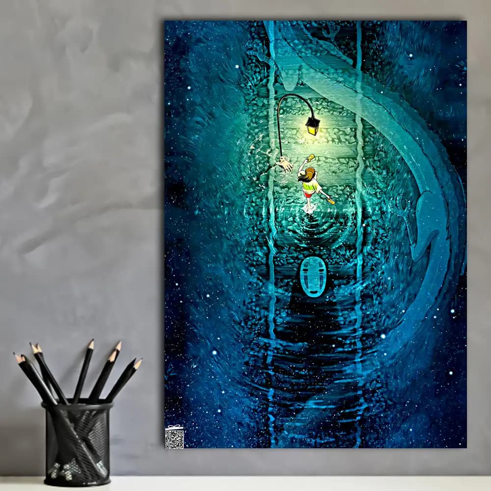 متال پوستر انیمه Spirited Away کد A167 — تصویر ۳