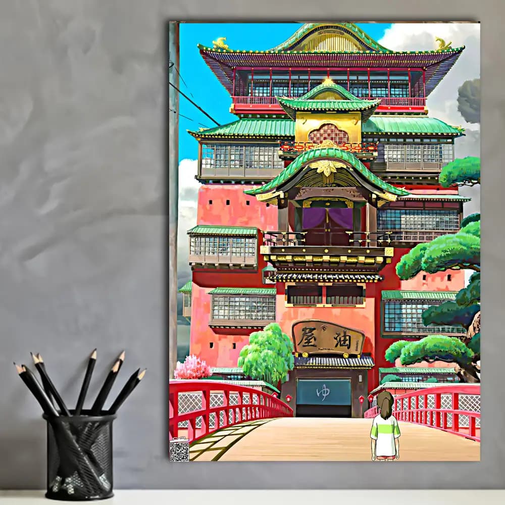 متال پوستر انیمه Spirited Away کد A166 — تصویر ۳