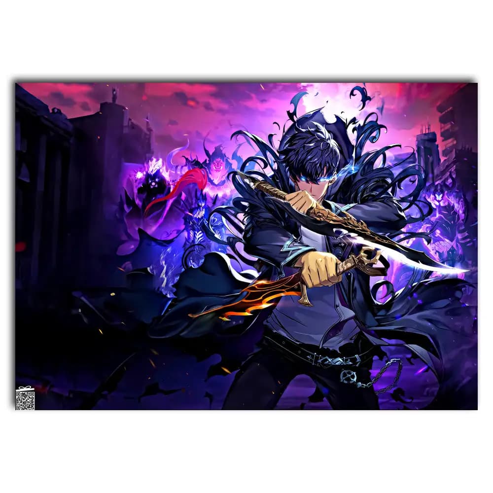 متال پوستر انیمه Solo Leveling کد A158