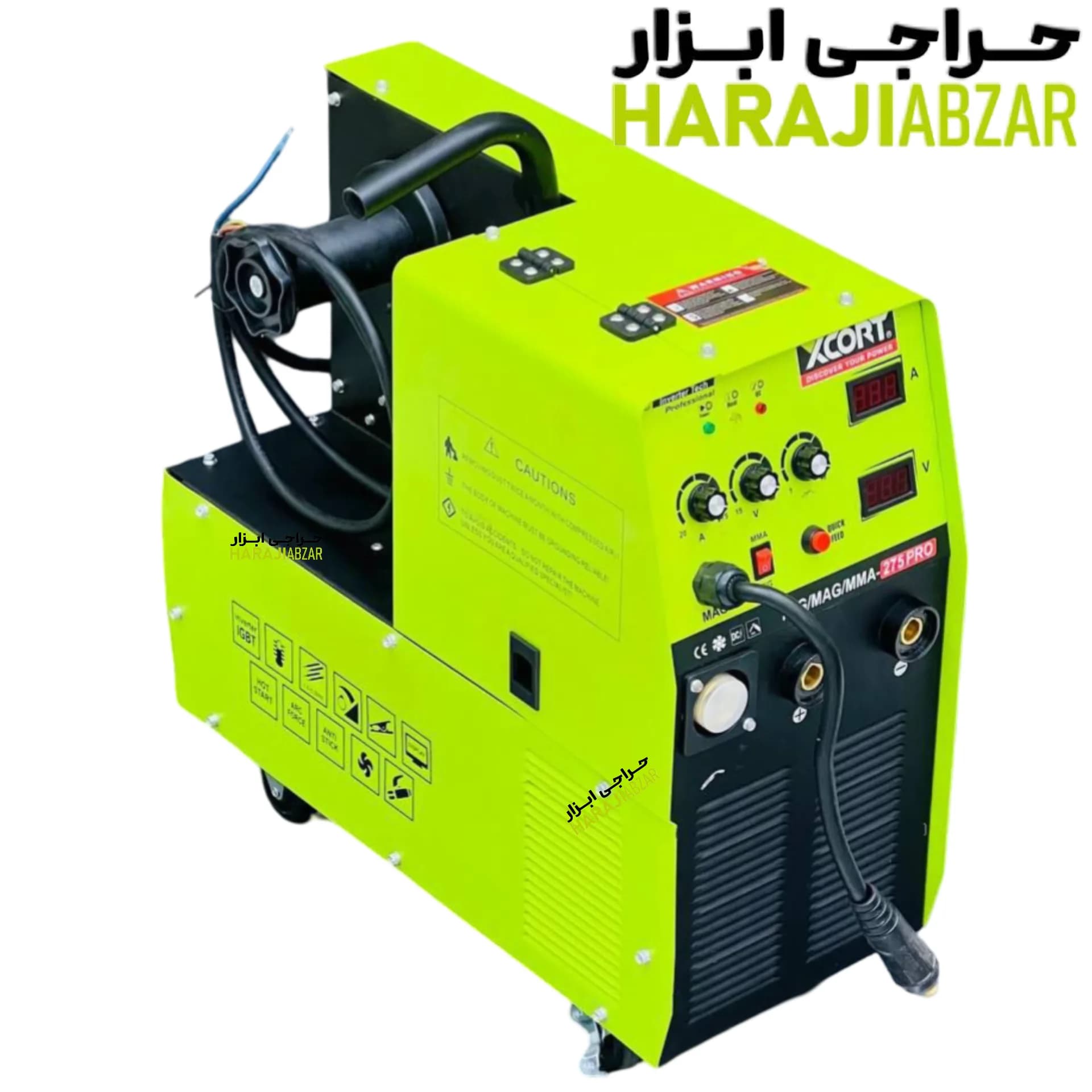 دستگاه جوش صنعتی ایکسکورت مدل MIG-MAG-MMA-275PRO با ظرفیت 275 امپر تک فاز