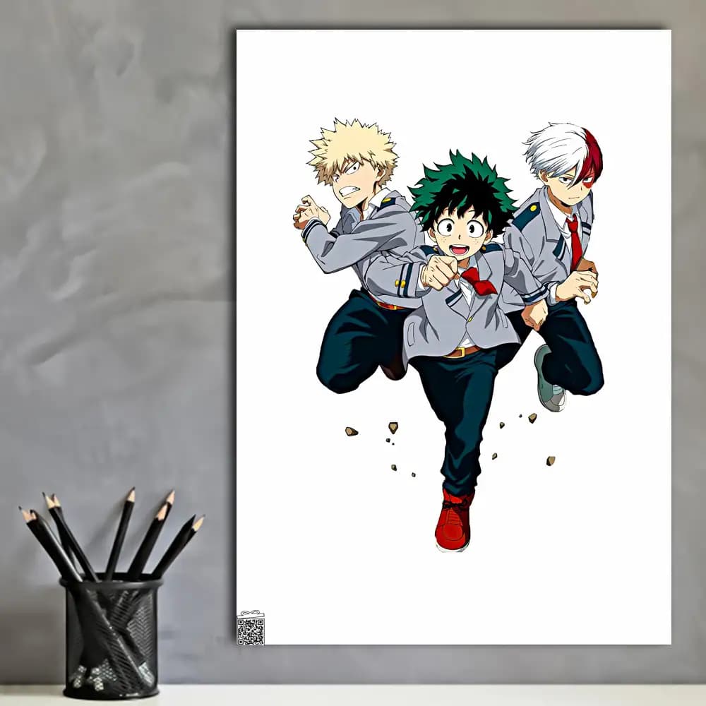 متال پوستر انیمه My Hero Academia کد A112 — تصویر ۴