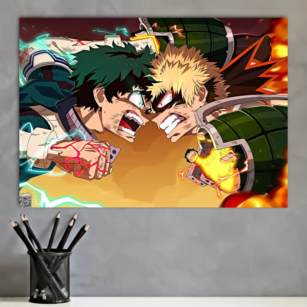 متال پوستر انیمه My Hero Academia کد A111 — تصویر ۴