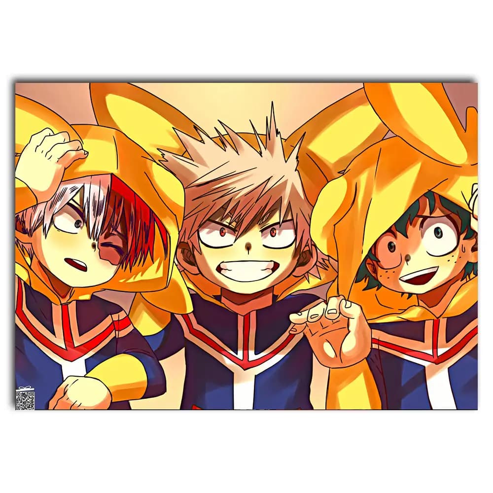متال پوستر انیمه My Hero Academia کد A108 — تصویر ۲
