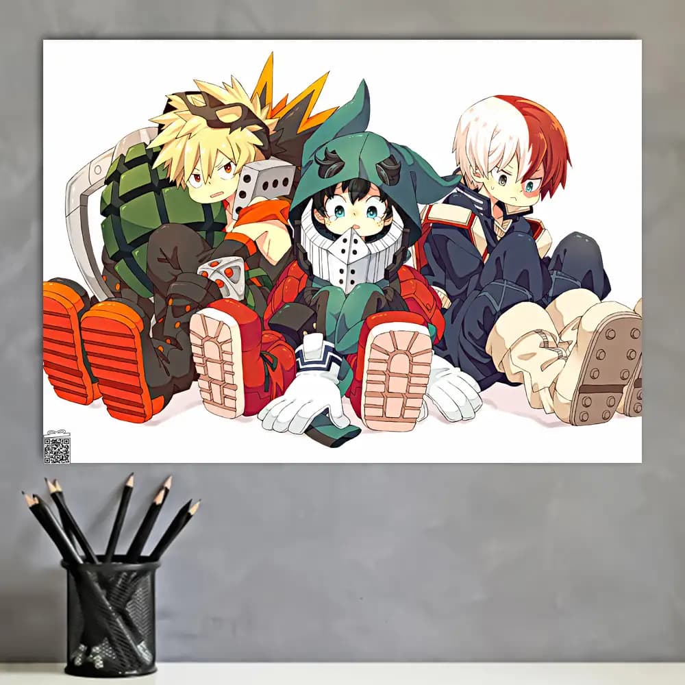 متال پوستر انیمه My Hero Academia کد A107 — تصویر ۴