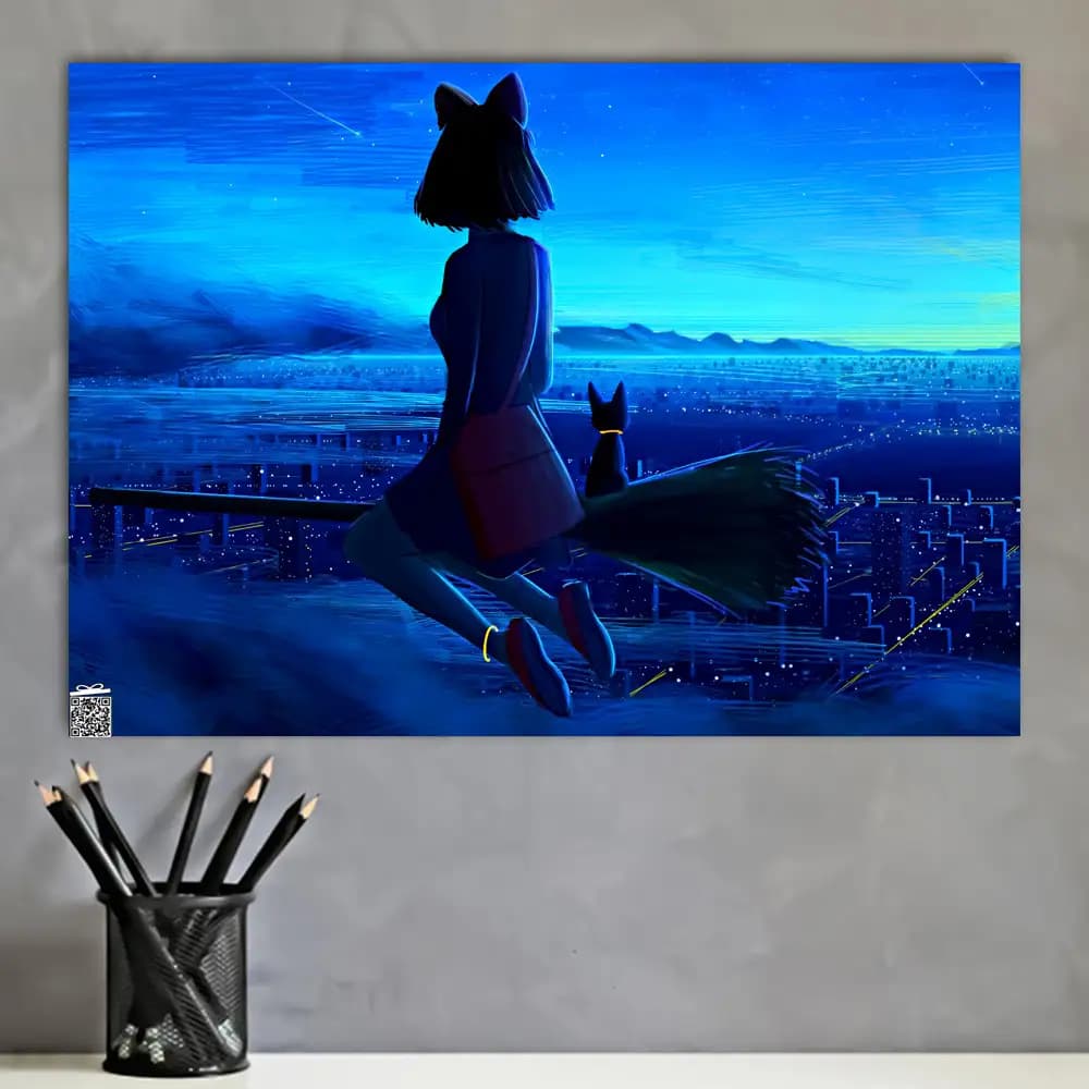 متال پوستر انیمه Kikis Delivery Service کد A105 — تصویر ۴