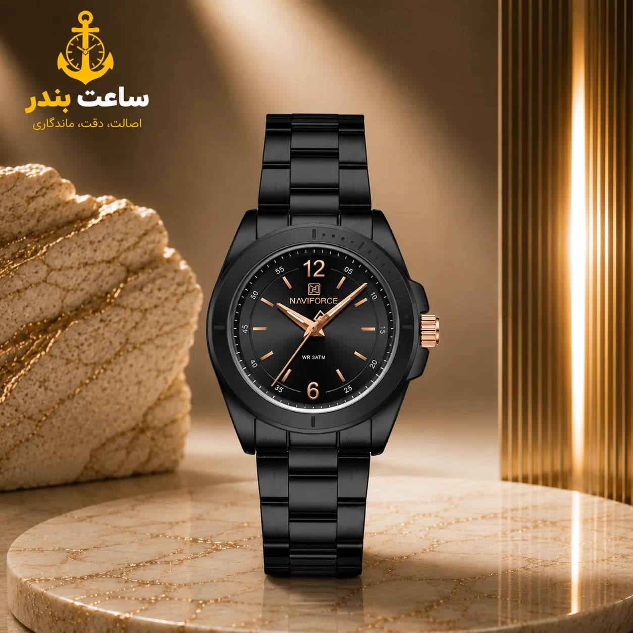 ساعت مچی زنانه اورجینال نیوی فورس NAVIFORCE NF5062 BRGB