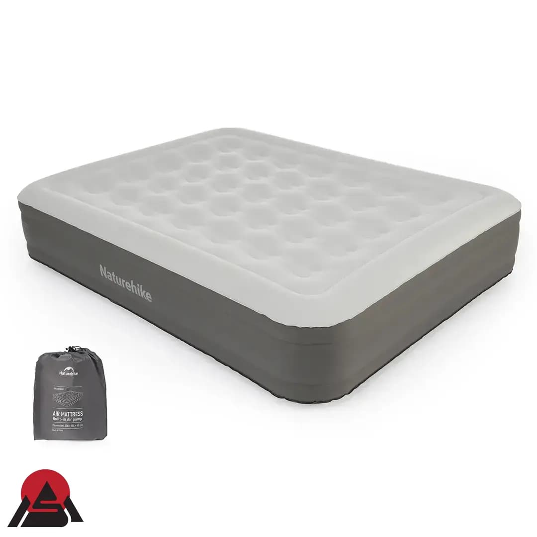 تشک بادی الیاف دو نفره نیچرهایک + پمپ باد مدل CNK2350WS017