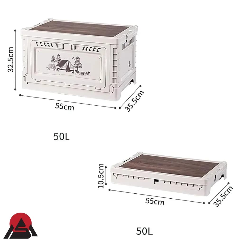 جعبه وسایل تاشو نیچرهایک مدل CNH22SN019 | کمپینگ 25 و 25+5 و 50 لیتر — تصویر ۶