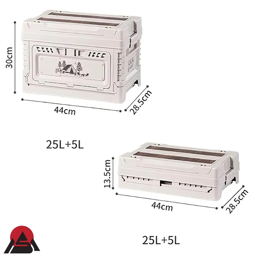 جعبه وسایل تاشو نیچرهایک مدل CNH22SN019 | کمپینگ 25 و 25+5 و 50 لیتر — تصویر ۷