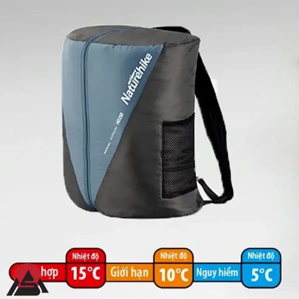 کیسه خواب دو نفره نیچرهایک مدل HD250 کد NH21MSD05 — تصویر ۵