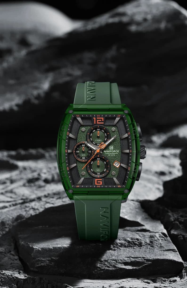 ساعت مچی مردانه اورجینال نیوی فورس NAVIFORCE NF6101 GNOGN — تصویر ۸