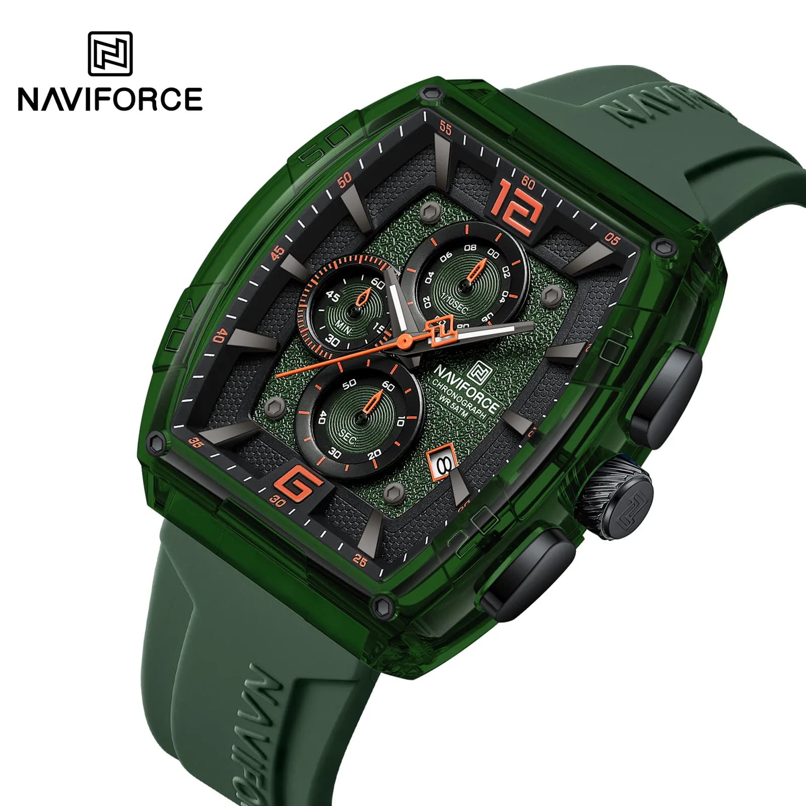 ساعت مچی مردانه اورجینال نیوی فورس NAVIFORCE NF6101 GNOGN — تصویر ۱۲