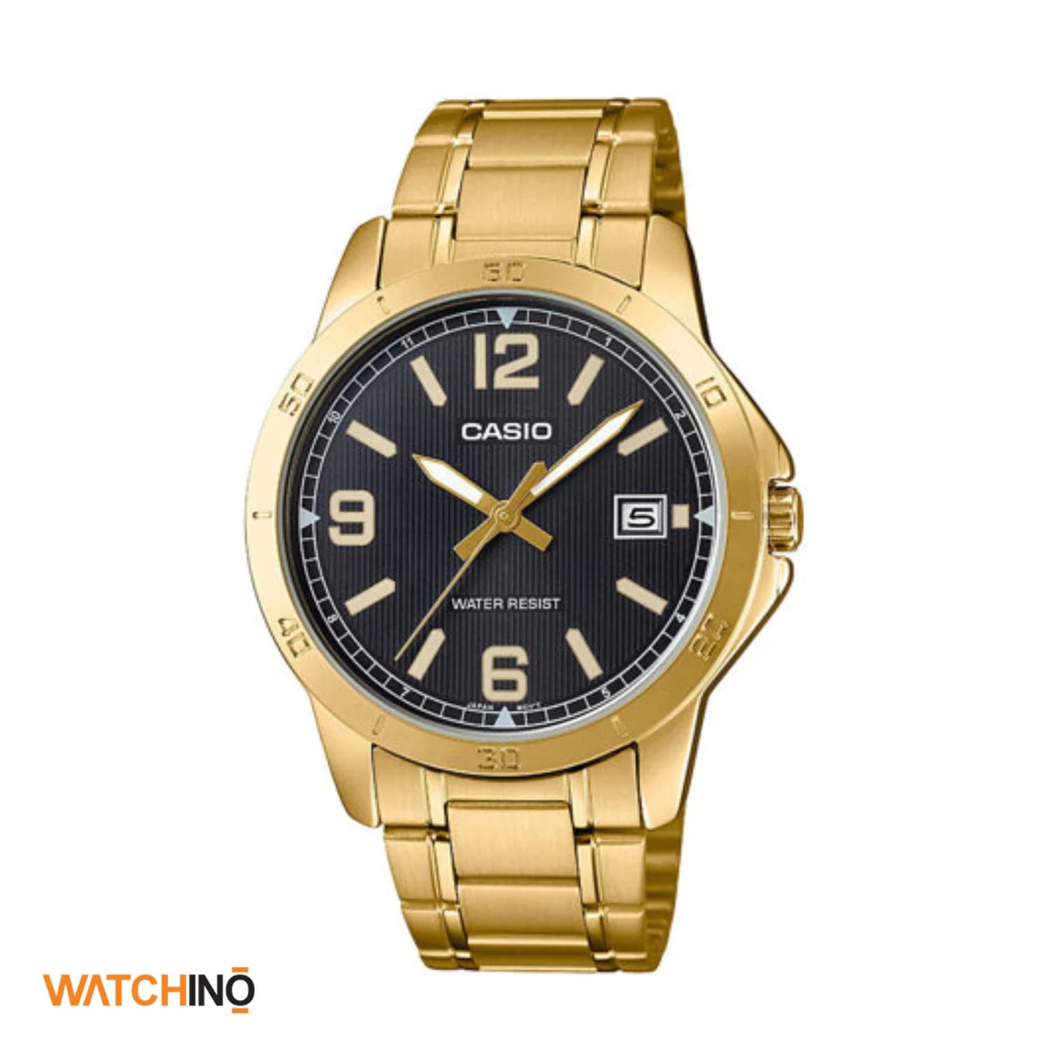 ساعت مردانه کاسیو CASIO MTP-V004G-1BUDF بند استیل طلایی — تصویر ۵