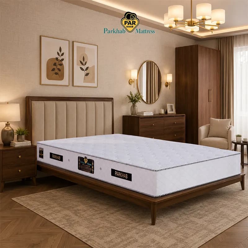 تشک فنری تاپ دو‌نفره پرخواب 200×200|مدل اکونومی برای اتاق‌خواب بزرگ — تصویر ۳