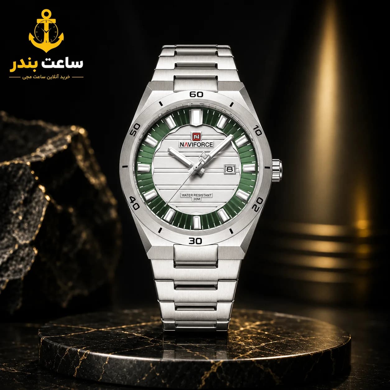 ساعت مردانه اورجینال نیوی فورس NAVIFORCE NF9268 SGNS