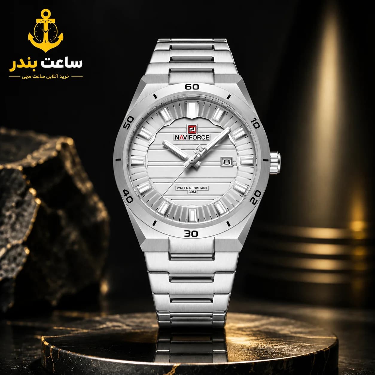 ساعت مردانه اورجینال نیوی فورس NAVIFORCE NF9268 SWS