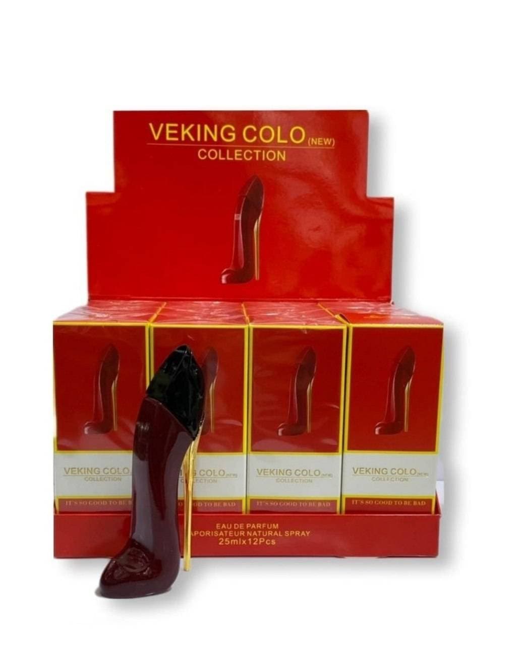عطر ادکلن مینیاتوری 25 میل گود گرل قرمز ویکینگ کولو کالکشن VEKING — تصویر ۳