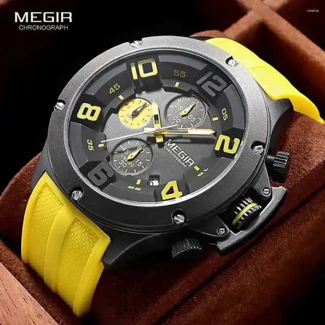 ساعت مچی مردانه megir mn8115g-bkye-1n13 — تصویر ۳
