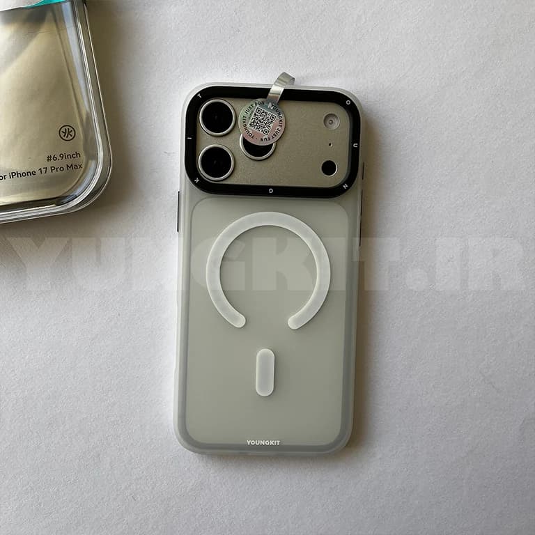 قاب آیفون از برند یانگ کیت / YoungKit مدل Hidden Sand رنگ White — تصویر ۲