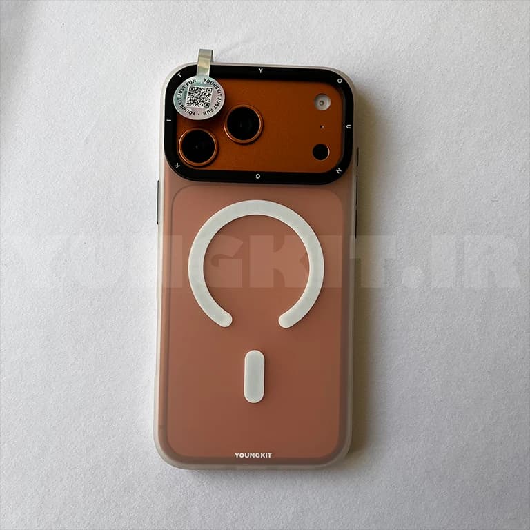قاب آیفون از برند یانگ کیت / YoungKit مدل Hidden Sand رنگ White — تصویر ۳