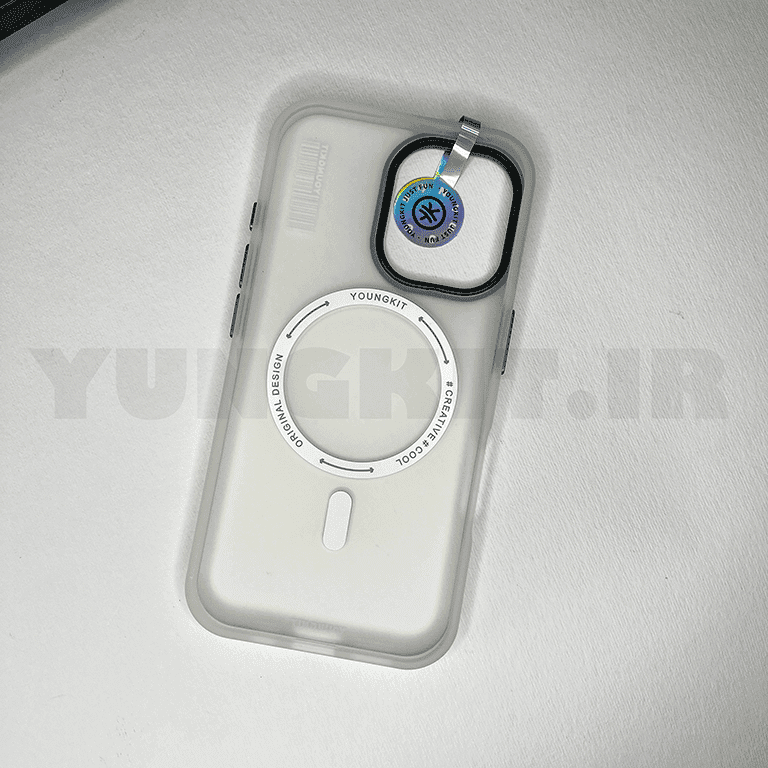 قاب آیفون از برند یانگ کیت / YoungKit مدل Hidden Sand رنگ White — تصویر ۹