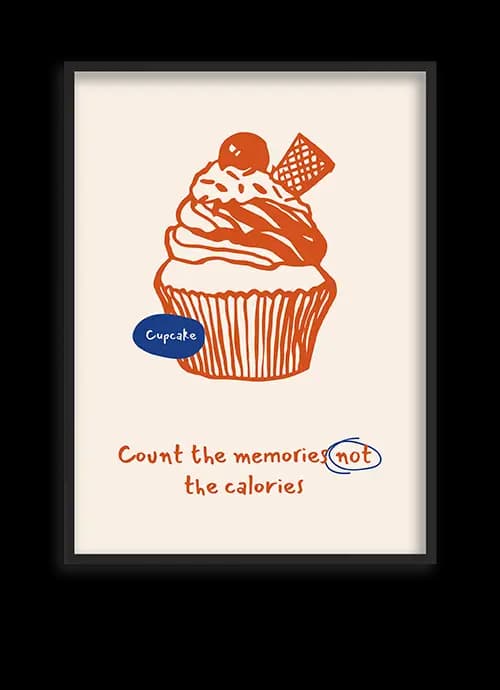 تابلو طرح کاپ کیک-cupcake