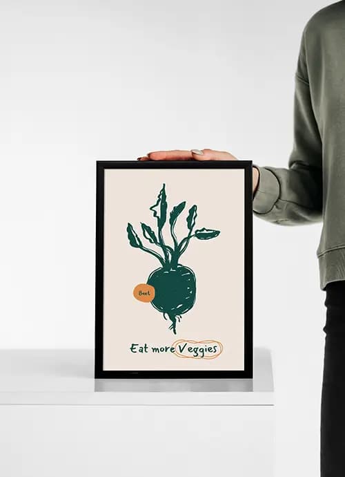 تابلو مناسب آشپزخانه طرح beet — تصویر ۳