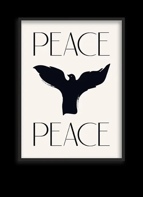 تابلو دکوراتیو طرح PEACE — تصویر ۲