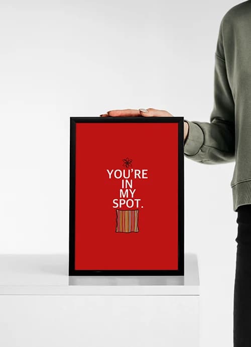 تابلو مدل مینیمال The Bing Bang Theory — تصویر ۳