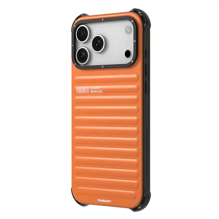 قاب آیفون از برند یانگ کیت / YoungKit مدل ترو کالر / True Color رنگ Orange — تصویر ۵