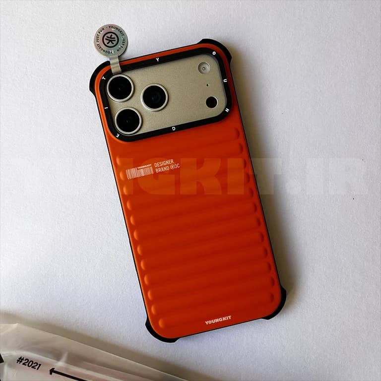 قاب آیفون از برند یانگ کیت / YoungKit مدل ترو کالر / True Color رنگ Orange