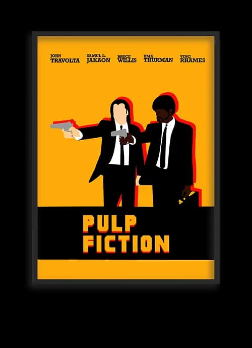 تابلو مینیمال فیلم pulp fiction