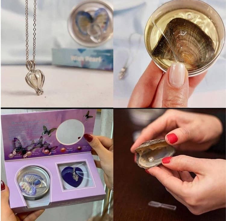 ست گردنبند مروارید عشق (Wish Pearl) – هدیه اختصاصی ولنتاین و روز عشق — تصویر ۲