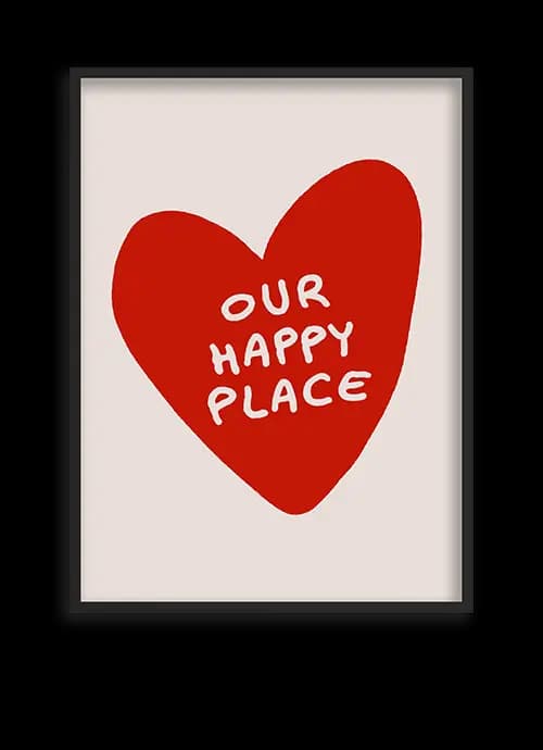 تابلو فانتزی OUR HAPPY PLACE