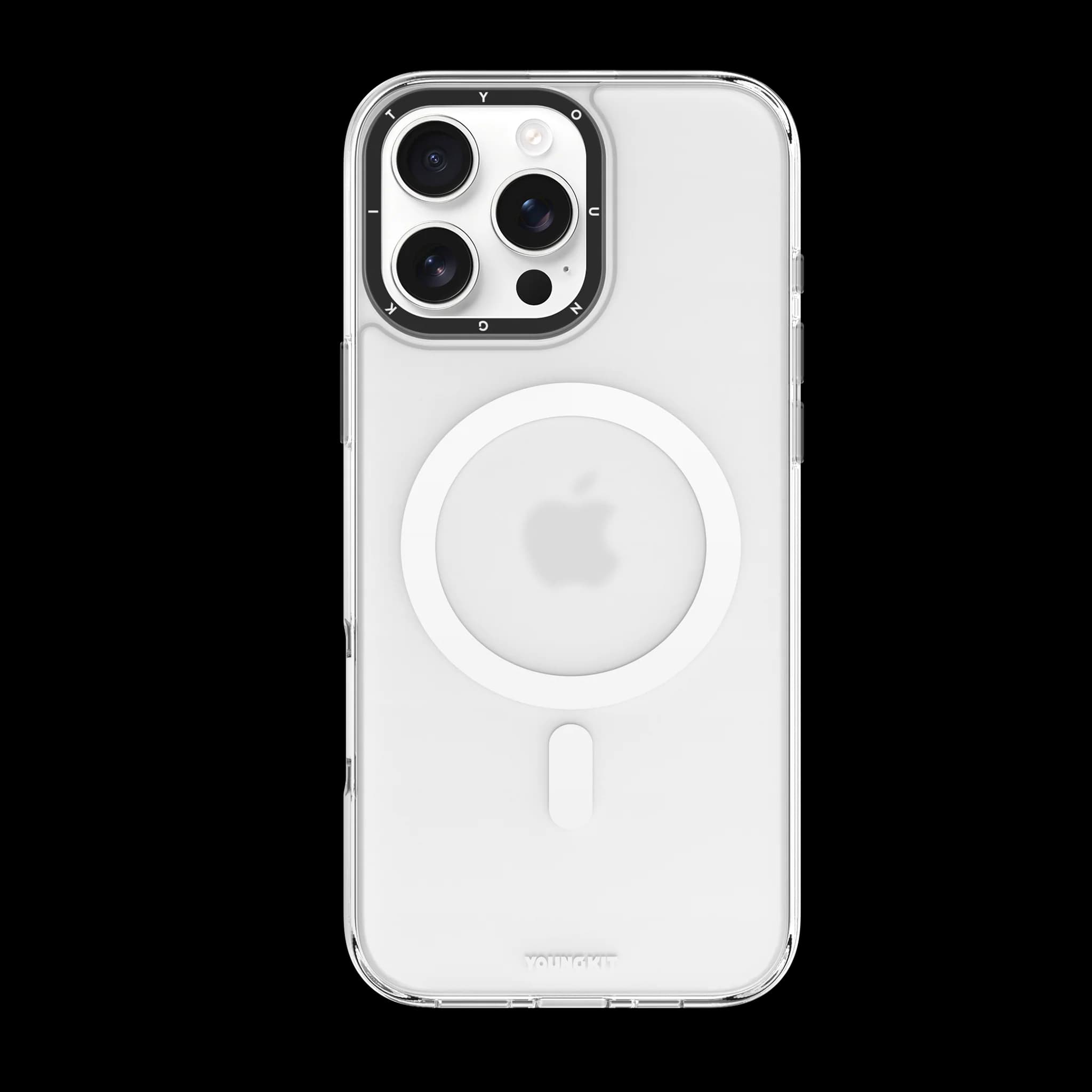 قاب آیفون از برند یانگ کیت / YoungKit مدل جم استون / Gemstone رنگ شفاف (Transparent) — تصویر ۲