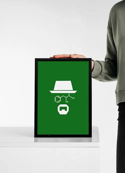 تابلوی مینیمال سریال Breaking Bad — تصویر ۳